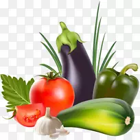 蔬菜水果番茄剪贴画-蔬菜