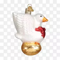 圣诞装饰鸭金鹅豪华品牌鹅