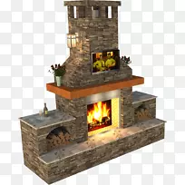 壁炉，砖石炉，鲁福德壁炉，室外壁炉-壁炉