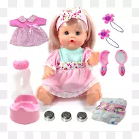 娃娃、婴儿、毛绒玩具和可爱的玩具-婴儿娃娃