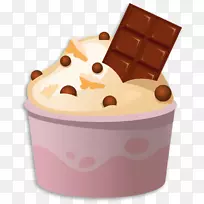 冰淇淋巧克力蛋糕海绵蛋糕