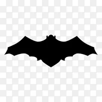 蝙蝠电脑图标剪影-蝙蝠