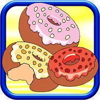 菜式甜甜圈生物剪辑艺术甜甜圈
