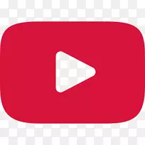 youtube播放按钮电脑图标-youtube
