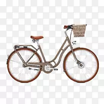 罗利自行车公司城市自行车布鲁克林自行车公司。踏板式自行车