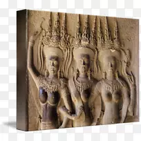 吴哥拥有柬埔寨艺术浮雕