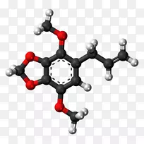 水杨酸乙酯分子-分子