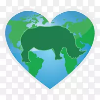 完美世界基金会犀牛标志绿色Svensk insamlingskontroll