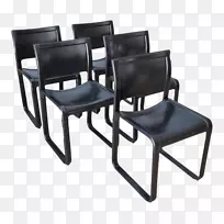 悬臂式桌椅塑料餐椅