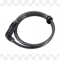 自行车锁组合式锁匙电缆