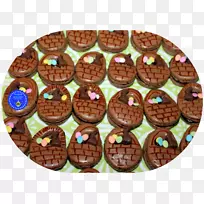 巧克力复活节篮子松饼食品小吃.马卡龙