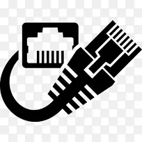 网络电缆以太网电缆计算机网络剪辑艺术.网络电缆