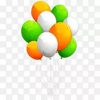 圣帕特里克节气球节剪贴画-喜庆