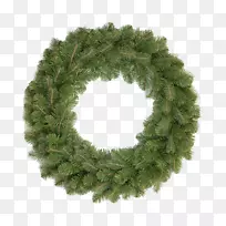花环人造圣诞树绿色花环