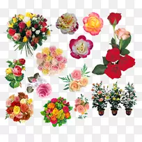 花卉设计花园玫瑰人工插花艺术