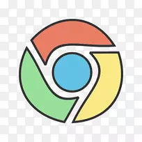谷歌铬电脑图标网页浏览器google徽标-google