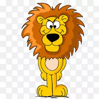 狮子卡通河马婴儿丛林动物-狮子