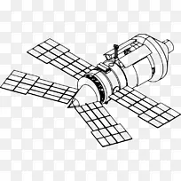 和平号核心模块航天器的空间站对接和停泊.卫星载体