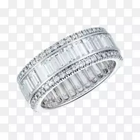 钻石切割婚戒永恒戒指-钻石
