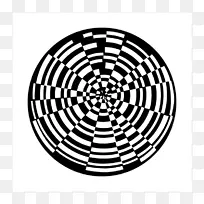 光学幻象.画艺术眼的螺旋眩晕运动效果