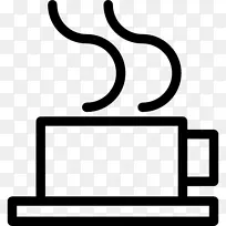 咖啡厅喝电脑图标杯咖啡
