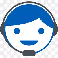 笑脸线短信微软天蓝色剪贴画-笑脸