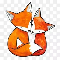 红狐画-狐狸