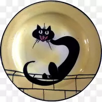 胡须猫餐具.陶器