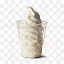 圣代冷冻酸奶冰淇淋锥-冰淇淋