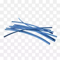 热收缩管蓝色塑料聚烯烃电子