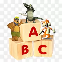 儿童动物ABC字母表声音字母表：l‘字母表ABC用于儿童世界字母表-儿童