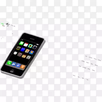 智能手机iPhone电话剪辑艺术-智能手机
