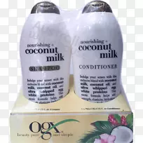 OGX营养椰奶护发素OGX滋养椰奶洗发水盎司