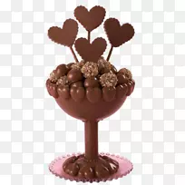 巧克力融化蛋糕情人节食品-巧克力