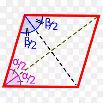 菱形三角形面积平行四边形