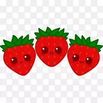 草莓卡瓦伊剪贴画-草莓