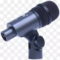 传声器敲击鼓心形麦克风
