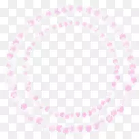 圆形点粉红色m体珠宝字体-圆