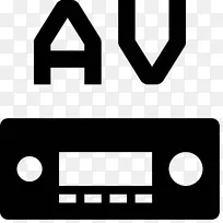 AV接收机计算机图标符号字体符号