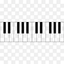 钢琴音符和弦音乐键盘八度钢琴