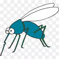蚊虫着色书蝴蝶蚂蚁-蚊子