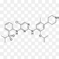 ceritinib间变性淋巴瘤激酶非小细胞肺癌药物ALK抑制剂