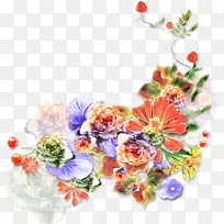花卉设计水彩画艺术花
