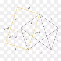 五角正多边形黄金比率.符号