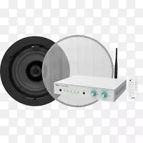 音频功率放大器扬声器av-1800视觉立体声数字音频放大器无线视听