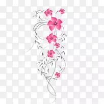 花型设计粉红切花-花