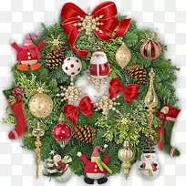 圣诞装饰品的到来为莫罗斯的新年献上了花圈-圣诞节