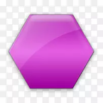 计算机图标形状六角形夹子艺术形状