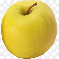 苹果黄色水果摄影-苹果