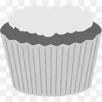 纸杯蛋糕松饼灰色电脑图标剪贴画蛋糕